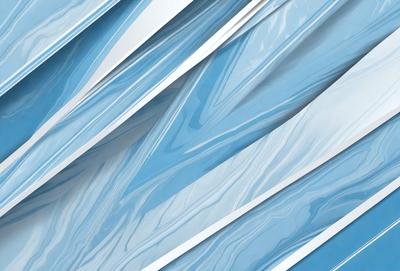 The primary subject of the image is a large, blue, marbled wall. The setting is a room with a blue and white color scheme. The visual style is a combination of digital art and illustration, creating a unique and artistic appearance. The dominant colors are blue and white, giving the wall a striking and elegant appearance.