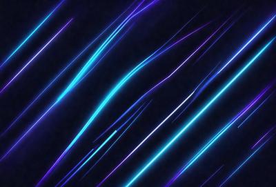 The primary subject of the image is a purple and blue striped pattern. The setting is a dark background, which contrasts with the vibrant colors of the striped pattern. The visual style appears to be a digital art or illustration, as the colors and patterns are well-defined and consistent throughout the image. The overall atmosphere is one of energy and movement, as the striped pattern seems to be in constant motion.