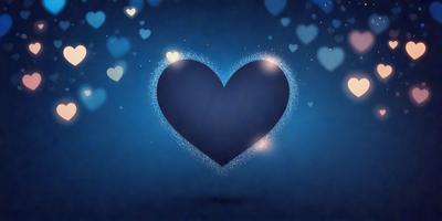 The primary subject of the image is a heart-shaped object, which is the main focus of the image. The heart is set against a blue background, giving it a vibrant and lively appearance. The visual style of the image is a combination of digital art and illustration, creating a unique and eye-catching design. The colors and mood of the image are predominantly blue, with a hint of white, giving it a calm and serene atmosphere.
