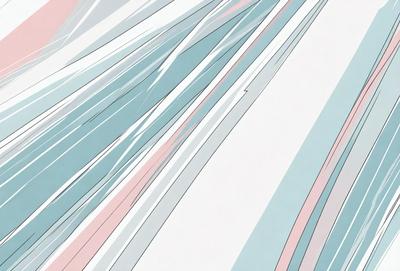 The primary subject of the image is a white background with a blue stripe. The setting is a white wall, and the visual style is a digital art or illustration. The colors and mood of the image are predominantly white and blue, creating a clean and minimalist atmosphere.