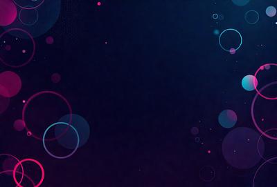 The primary subject of the image is a blue background with a few white dots. The setting is a dark, empty space, and the visual style appears to be a digital art or illustration. The colors and mood of the image are predominantly dark and moody, with the blue background and white dots creating a sense of depth and contrast.