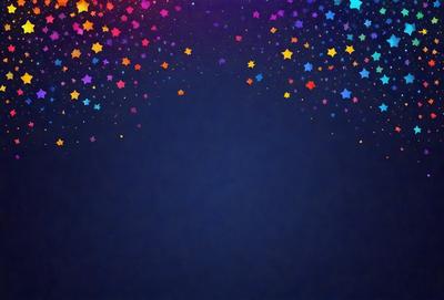 The primary subject of the image is a blue background with a pattern of stars. The setting is a dark background, and the visual style appears to be a digital art or illustration. The dominant colors are blue and white, creating a calm and serene atmosphere.