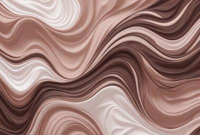 The primary subject of the image is a close-up of a textured surface, possibly a wall or a piece of art. The setting appears to be a room with a brown color scheme. The visual style of the image is a combination of photo and digital art, creating a unique and intriguing appearance. The dominant colors in the image are brown and white, with the white elements adding contrast and depth to the overall atmosphere.