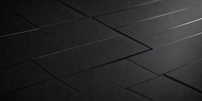 The primary subject of the image is a black and white patterned surface. The setting is a dark room, and the visual style is a close-up of the pattern. The colors and mood of the image are predominantly black and white, creating a sense of depth and contrast.