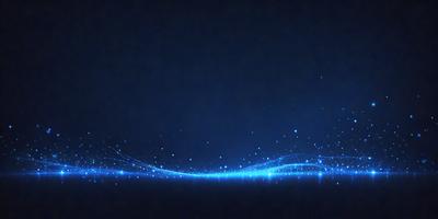 The primary subject of the image is a blue background with a pattern of blue lights. The setting is a dark, starry night, with the blue lights creating a mesmerizing effect. The visual style is a combination of digital art and illustration, as the blue lights are created through a digital medium. The colors and mood of the image are predominantly blue, creating a serene and calming atmosphere.