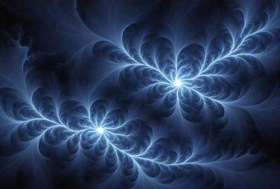 The primary subject of the image is a blue and white swirling pattern, which appears to be a digital art or illustration. The setting is a dark blue background, creating a contrasting and dramatic effect. The visual style is a combination of digital art and illustration, with the swirling pattern being the main focus of the image. The colors and mood of the image are predominantly dark and moody, with the swirling pattern adding a sense of movement and dynamism to the overall atmosphere.