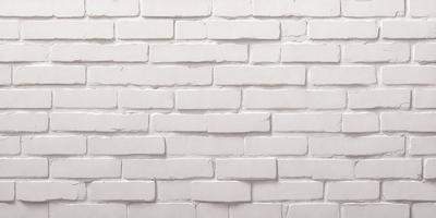 The primary subject of the image is a white brick wall. The setting is a plain white wall, and the visual style is a photo. The colors and mood of the image are predominantly white, giving it a clean and minimalist appearance.