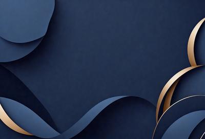The primary subject of the image is a blue background with a pattern of swirls and waves. The setting is a dark blue background, which creates a contrast with the swirls and waves. The visual style is a combination of digital art and illustration, giving the image a unique and artistic appearance. The dominant colors are blue and gold, with the swirls and waves adding a sense of depth and movement to the overall atmosphere.