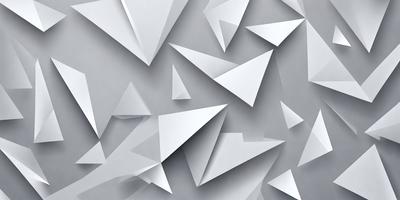 The primary subject of the image is a collection of white paper airplanes. The setting is a gray background, which creates a contrast with the white paper airplanes. The visual style is a combination of digital art and illustration, as the paper airplanes are created using a digital medium. The colors and mood of the image are predominantly white, giving it a clean and minimalist appearance.
