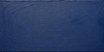 The primary subject of the image is a blue surface, which appears to be a canvas or a piece of artwork. The setting or background is a dark blue background, which contrasts with the blue surface. The visual style of the image is a painting or a drawing, as it is a close-up of the blue surface. The colors and mood of the image are predominantly blue, creating a calm and serene atmosphere.