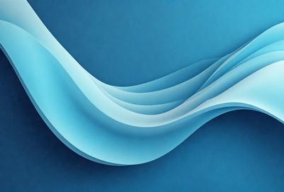 The primary subject of the image is a blue wave, which is the main focus of the scene. The wave is depicted in a digital art style, giving it a modern and visually appealing appearance. The setting is a blue background, which complements the blue wave and adds to the overall atmosphere of the image. The colors and mood of the image are predominantly blue, creating a sense of calmness and tranquility.