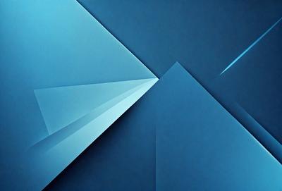 The primary subject of the image is a blue triangle, which is the main object, scene, or focus of the image. The setting or background is a blue surface, which adds to the overall atmosphere. The visual style of the image is digital art, as it is a digital representation of a blue triangle. The colors and mood of the image are predominantly blue, creating a calm and serene atmosphere.