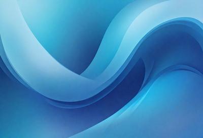The primary subject of the image is a blue wave, which is the main focus of the scene. The setting is a blue background, which complements the blue wave. The visual style is a digital art or illustration, as the wave is depicted in a detailed and artistic manner. The dominant colors in the image are blue, which creates a calm and serene atmosphere.