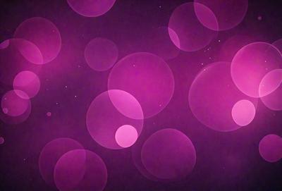 The primary subject of the image is a purple background with a pattern of pink circles. The setting is a dark, purple-tinted space, which creates a moody atmosphere. The visual style is a combination of digital art and illustration, as the circles are arranged in a visually appealing manner. The colors and mood of the image are predominantly purple and dark, giving it a mysterious and intriguing appearance.