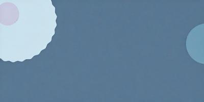 The primary subject of the image is a large, blue wall. The setting is a room with a blue background, and the visual style is a photo. The dominant colors in the image are blue and gray, creating a calm and serene atmosphere.