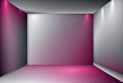 The primary subject of the image is a large, empty room with a pink wall. The setting is a white room with a pink wall, and the visual style is a photo. The room appears to be a large, empty space with a pink wall, giving it a somewhat eerie atmosphere.