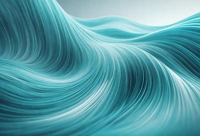 The primary subject of the image is a blue wave, which is the main object, scene, or focus of the image. The setting or background features a blue ocean, creating a serene and calming atmosphere. The visual style of the image is a digital art or illustration, as it is a well-crafted and detailed representation of the blue wave. The dominant colors in the image are blue and white, which contribute to the overall mood of the scene.