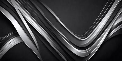 The primary subject of the image is a silver metal design, which appears to be a pattern or a piece of artwork. The setting is a black background, which contrasts with the silver design. The visual style of the image is a combination of digital art and illustration, as it showcases a unique and intricate design. The colors and mood of the image are predominantly silver and black, creating a sleek and modern atmosphere.