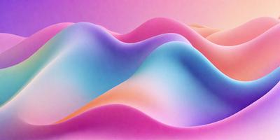The image features a series of colorful, curved lines that create a visually striking pattern. The lines are arranged in a way that resembles a mountain range, with each line varying in color and intensity. The overall atmosphere of the image is vibrant and dynamic, with the colors and patterns creating a sense of movement and energy. The visual style of the image is a combination of digital art and illustration, showcasing the artist's skill in crafting a visually appealing and engaging composition.