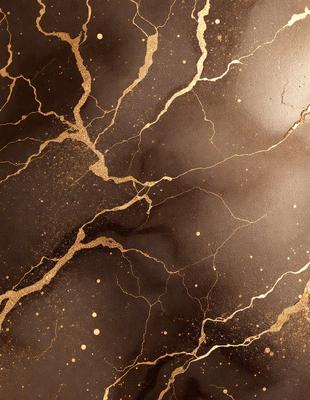 The primary subject of the image is a close-up of a gold-colored wall with a textured surface. The setting is a room with a brown background. The visual style is a photo, and the dominant colors are gold and brown. The overall atmosphere is rich and luxurious, with a sense of elegance and sophistication.