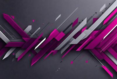 The primary subject of the image is a colorful, abstract design featuring a combination of pink, purple, and gray colors. The design is displayed on a gray background, giving it a modern and stylish appearance. The visual style of the image is a mix of digital art and illustration, creating a unique and eye-catching pattern. The overall atmosphere of the image is vibrant and energetic, with the bold colors and intricate design elements capturing the viewer's attention.
