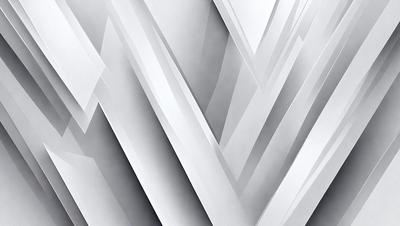 The primary subject of the image is a white wall with a pattern of white triangles. The setting is a room with a white background. The visual style is a patterned wallpaper, giving the room a modern and minimalist appearance. The dominant colors are white, which creates a clean and bright atmosphere.