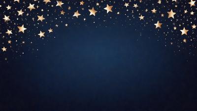 The primary subject of the image is a blue sky filled with stars. The setting is a night sky, and the visual style is a photo. The dominant colors are blue and white, creating a serene and peaceful atmosphere.