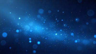 The primary subject of the image is a blue background with a pattern of white stars. The setting appears to be a night sky, and the visual style is a digital art or illustration. The dominant colors are blue and white, creating a serene and peaceful atmosphere.