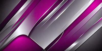 The primary subject of the image is a silver metal object, possibly a piece of art or a sculpture. The setting is a purple background, which adds a vibrant and contrasting color to the scene. The visual style appears to be a combination of photo and digital art, creating a unique and eye-catching composition. The colors and mood of the image are predominantly purple, which gives the scene a bold and striking appearance.