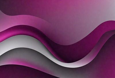 The primary subject of the image is a purple and white wave pattern. The setting is a purple background, which creates a visually striking contrast with the wave pattern. The visual style is a combination of digital art and illustration, giving the image a modern and artistic appearance. The dominant colors are purple and white, creating a calming and soothing atmosphere.