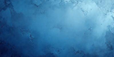The primary subject of the image is a large, blue, textured surface. The setting is a dark, blue background, which creates a moody atmosphere. The visual style is a combination of a photo and digital art, giving the image a unique and intriguing appearance. The dominant colors are blue and black, which contribute to the overall mood of the image.