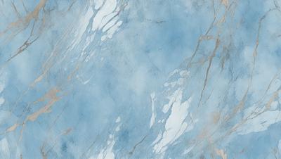 The primary subject of the image is a blue marble wall with a white and blue pattern. The setting is a room with a blue and white marble wall, which serves as the background. The visual style is a combination of digital art and illustration, creating a unique and artistic representation of the marble wall. The dominant colors are blue and white, giving the image a calm and serene atmosphere.