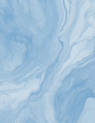 The primary subject of the image is a blue and white marbled wall. The setting is a room with a blue and white marbled wall as the main focus. The visual style is a photo of the marbled wall. The dominant colors are blue and white, creating a calm and soothing atmosphere.