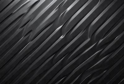 The primary subject of the image is a black and white patterned wall. The setting is a black background, and the visual style appears to be a pattern or texture. The dominant colors are black and white, creating a bold and striking atmosphere.