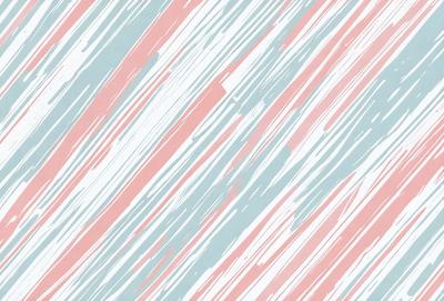 The primary subject of the image is a colorful, striped pattern. The setting is a blue and pink background, which adds to the vibrant atmosphere. The visual style is a combination of digital art and illustration, creating a unique and eye-catching design. The dominant colors are blue, pink, and white, which contribute to a lively and cheerful mood.