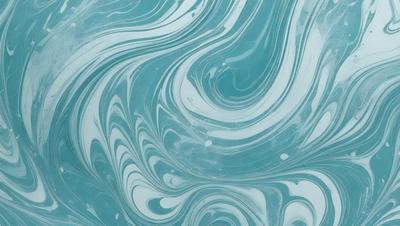 The primary subject of the image is a blue and white swirl pattern, which appears to be a digital art or illustration. The setting is a blue background, and the visual style is a combination of digital art and illustration. The dominant colors are blue and white, creating a calming and soothing atmosphere.