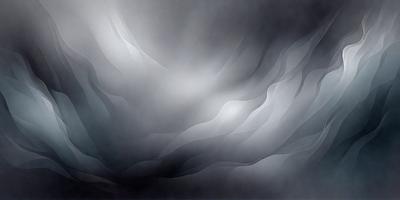The primary subject of the image is a cloudy sky. The setting is a dark, cloudy environment, with the sky being the main focus of the image. The visual style is a painting, which gives the scene a dramatic and moody atmosphere. The colors in the painting are predominantly dark and gray, creating a sense of mystery and depth.