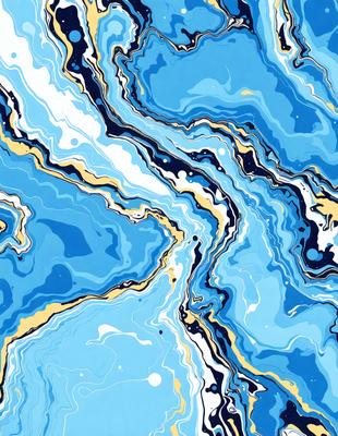 The primary subject of the image is a blue and yellow swirling pattern, which appears to be a digital art or illustration. The setting is a blue and yellow background, creating a vibrant and lively atmosphere. The visual style is a mix of digital art and illustration, with the swirling pattern being the main focus of the image. The colors and mood convey a sense of energy and movement, with the blue and yellow colors adding a sense of warmth and liveliness to the scene.