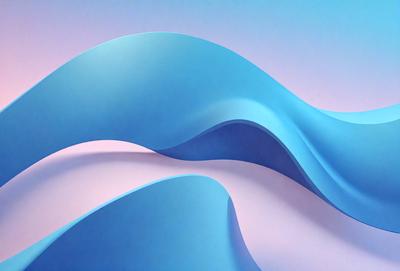 The primary subject of the image is a blue wave, which is the main focus of the scene. The wave is depicted in a digital art style, giving it a modern and visually appealing appearance. The setting is a blue background, which complements the blue wave and adds to the overall atmosphere of the image. The colors and mood of the image are predominantly blue, creating a sense of calmness and tranquility.