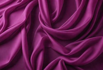 The primary subject of the image is a purple fabric, which is the main object, scene, or focus of the image. The setting or background is a purple wall, and the visual style is a close-up of the purple fabric. The colors and mood of the image are predominantly purple, creating a calm and soothing atmosphere.