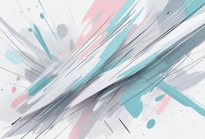 The primary subject of the image is a painting or drawing of a colorful, abstract design. The setting is a white background, which contrasts with the vibrant colors of the artwork. The visual style appears to be a mix of digital art and traditional painting, creating a unique and eye-catching piece. The colors and mood of the artwork are lively and energetic, with a focus on the interplay of different shades and hues.