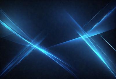 The primary subject of the image is a blue light, which appears to be a blue laser or a blue light effect. The setting is a dark background, which contrasts with the blue light. The visual style of the image is digital art, as it is a computer-generated image. The dominant colors in the image are blue and black, creating a moody and dramatic atmosphere.