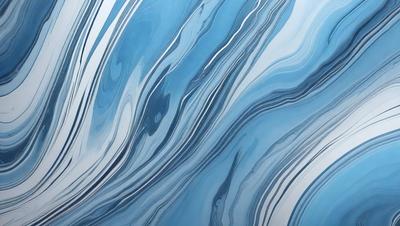The primary subject of the image is a blue and white striped pattern, which appears to be a painting or a digital artwork. The setting is a blue and white background, which complements the artwork. The visual style is a combination of painting and digital art, creating a unique and eye-catching design. The colors and mood of the image are predominantly blue and white, giving it a calm and soothing atmosphere.