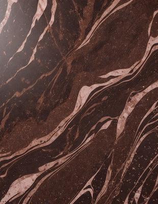 The primary subject of the image is a marble-like surface with a brown and white color scheme. The setting is a close-up of the marble, showcasing its intricate patterns and textures. The visual style is a realistic representation of the marble, capturing its natural beauty. The colors and mood of the image are warm and earthy, evoking a sense of luxury and sophistication.