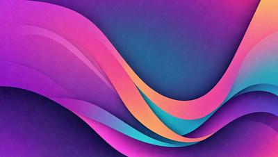 The primary subject of the image is a colorful, abstract design featuring a combination of purple, blue, and orange hues. The setting is a purple background, which complements the vibrant colors of the design. The visual style is a digital art or illustration, showcasing a creative and artistic approach to the composition. The colors and mood of the image are lively and energetic, evoking a sense of movement and dynamism.