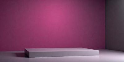 The primary subject of the image is a white table with a pink wall in the background. The table appears to be a large, flat surface, and the pink wall adds a vibrant and warm tone to the scene. The visual style of the image is a photo, capturing the details of the table and the wall. The colors and mood of the image are predominantly pink, creating a sense of warmth and comfort.