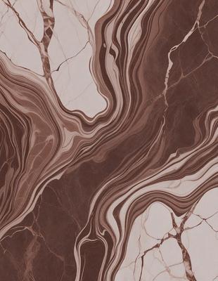 The primary subject of the image is a marble-like pattern, which is the main object, scene, or focus of the image. The setting or background features a brown and white marble-like surface, which adds to the visual style of the image. The colors and mood of the image are predominantly brown and white, creating a natural and earthy atmosphere.