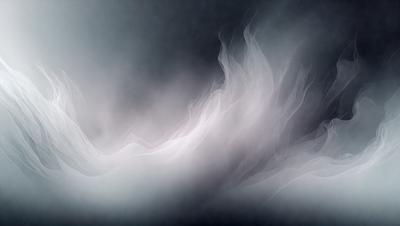 The primary subject of the image is a cloudy sky with a white, wispy cloud. The setting is a dark, cloudy background, which creates a dramatic and moody atmosphere. The visual style is a black and white photo, giving the image a classic and timeless feel. The colors and mood of the image are predominantly dark and dramatic, with the white cloud adding a touch of contrast and brightness to the scene.