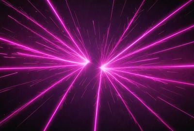 The primary subject of the image is a bright pink light, which appears to be a neon light or a light source with a pink hue. The light is surrounded by a purple background, creating a visually striking contrast. The visual style of the image is a close-up of the light source, emphasizing its vibrant color and unique appearance. The colors and mood of the image are predominantly pink and purple, giving it a lively and energetic atmosphere.
