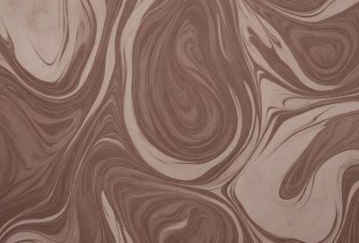The primary subject of the image is a brown and white marbled pattern, which is the main focus of the image. The setting is a wooden surface, possibly a table or a wall, with the marbled pattern as the background. The visual style of the image is a close-up of the marbled pattern, showcasing its intricate details. The colors in the image are predominantly brown and white, giving it a natural and earthy appearance. The overall atmosphere of the image is one of elegance and sophistication